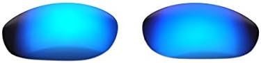 Customatic Optics Men's Polarized Replacement Lenses for Oakley Monsterdog sunglasses Sapphire Blue