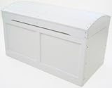 Barrel-Top Toy Chest - White