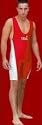 Wrestling Suit LYCRA - RED-SHORT - X-LARGE -11600