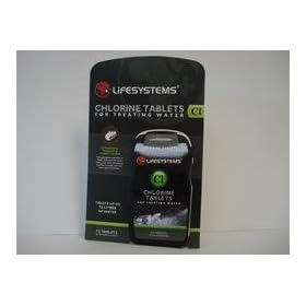 Lifesystems Chlorine Tablets - Water Treatment (72)