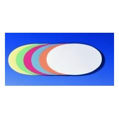 5 Star(TM) Moderationskarten Oval 11x19 cm sortiert Ovale 130 g/qm Inh.250