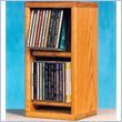 Honey Oak Woodshed 28-CD Storage Rack Honey Oak Woodshed 28-CD Storage Rack