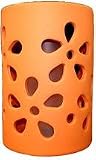 Terracotta Cylinder Solar Light (Flower Cut Outs) - 2 Pack