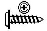#10X1 (1/2 Head) Phillips Head Trim Screw-Zinc (100 count)