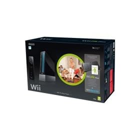 Console Wii noire + Wii Fit Plus + Wii Sports + Wii Balance Board noir + T�l�commande Wii Plus noire