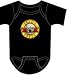 GUNS N ROSES - Bullet Logo - Black Onesie / Baby T-shirt