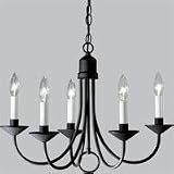 Black 16 Candle Light Chandelier