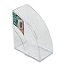 Rubbermaid 96502 Clear double curve plastic desktop magazine rack, 5-1/4w x 9d x 11-1/8h