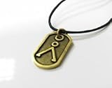 Image of Stargate SG-1 Bronze Earth Symbol NECKLACE