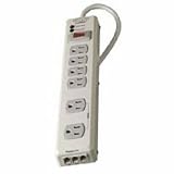 6 Outlet Home Series SurgeMaster, 6ft cord (BLKF9H62006-MTL)