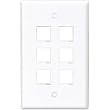 Leviton R08-41080-6W Flush Mount Wall Plate