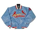 St. Louis Cardinals Cooperstown Blue Satin Jacket.