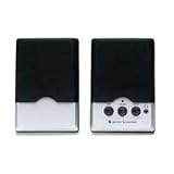 Altec Lansing 2-PIECE Music & Gaming Speakers Black Stero Satellite Speakers
