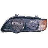 BMW X5 Replacement Headlight Assembly Halogen, w  White Signal Light - Driver Side by AutoLightsBulbs