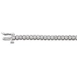 14K White Gold Diamond Bracelet
