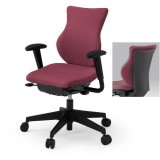 ITOKI cassico(カシコ) 347GJ/背面:樹脂ブラック ADJ肘付 X7/プラムパープル