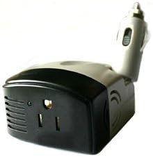 STK's INVERTER 150W Continous Power - 450W Surge Capability. This Smart Mobile Inverter converts 12V DC to 120 AC house power to charge or power iPhones, iPads, Laptops, Kid's games or other electronics devices for camping or emergency use.
