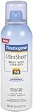 Neutrogena Ultra Sheer Sunblock Body Mist, SPF 70, 5 Ounces