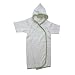 Organic Hooded Kimono Robe Natural/Sage