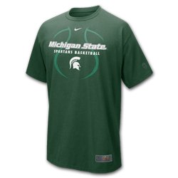 Michigan State Spartans Nike Short Sleeve T-Shirts - Basketball Practice