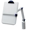 Maul Konzepthalter Universal mit Doppeltragarm und Klemmfu� grau