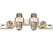 Steren 900MHz Dual F Ground Block - Satellite grounding block - zinc alloy