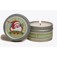 Season's Greetings Tin Candle