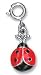 Cute CHARM IT© Red and Black Spotted Enamel Ladybug Charm