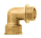 Wassertechnik 571993 Messing Winkel 90M-0, IG 3/4 x IG 1,9 cm (0,75 Zoll)