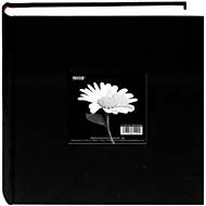 Pioneer 200 Pocket Fabric Frame Cover Photo Album, Deep Black