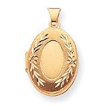 14k Diamond-Cut Locket