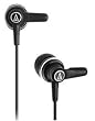 Audio Technica CK6W In-ear Headphones with 10.7mm Rare-earth Drivers, Loop Support Design and Interchangeable loop supports, Silver
