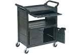 Rubbermaid Plastic Instrument Cart 200 Lb. Capacity