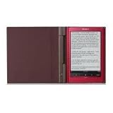 Roter Einband mit integrierter Leuchte fuer den Reader Touch Edition (TM) (PRS-650)
