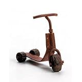 Rusted Metal Scooter with Wooden Wheels - Doll House Miniature