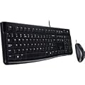 Logitech Desktop MK120 Tastatur USB MS WXP D Schwarz