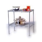 Click here to buy 2 Tier Wire Shelving Unit by MAXTREND USA.