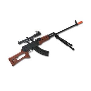 Air Spring Rifle with Bipod and Scope (Airsoft)