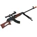 Air Spring Rifle with Bipod and Scope