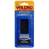 Velcro Brand Industrial Strength Tape 4"X2" 2/Pkg-Black