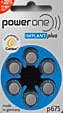 10 Packs (60 Batteries) Power One Cochlear Implant Batteries! 60 Batteries