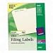 LABEL LSR FILE FLDR 1500CT YEL