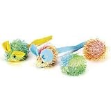 Catnip Stringy Mouse Ball - 4 pk