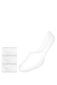 2 Pairs of Freshfeet™ Cotton Rich Shoe Liner Socks with Silver Technology