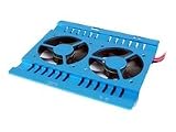 Kühler Festplatten Revoltec Dual Fan blau