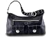 Black Luxe Leather Diaper Bag