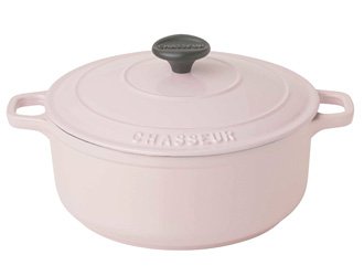 シャスール【ラウンドキャセロール22ｃｍ】ピンク・CHASSEUR