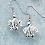 BIG BLUE TURTLE EARRINGS