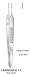 [Itm] 1:2 teeth, straight, 4, 10 cm, 0.5 mm [Acsry To]: Castroviejo Suture Force... see description