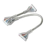 Clear Round Floppy Drive Cable, 24 Inch, 3 Conn.